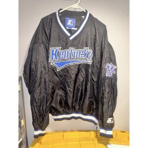 Vintage University Of Kentucky Wildcats Starter V-Neck Pullover Windbreaker XL